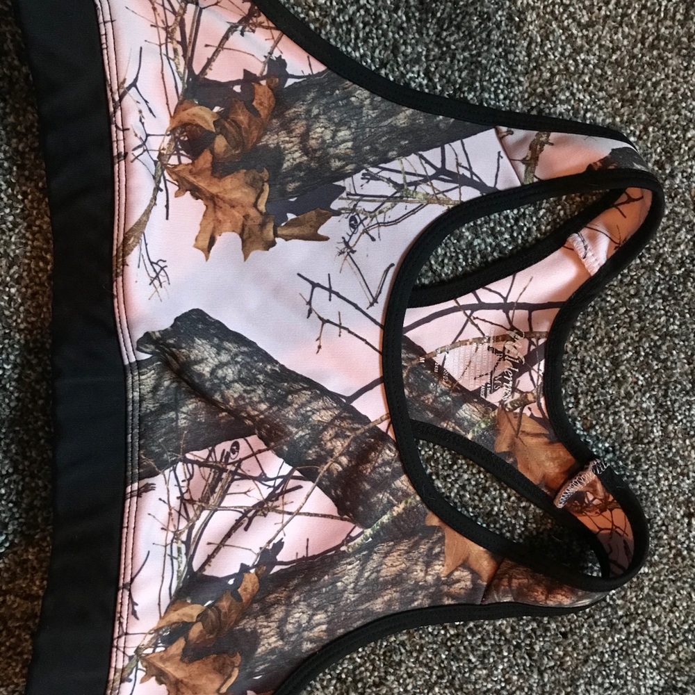 Pink Camo sports bra. Medium